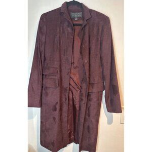 VTG Finity Studio Burgundy Long Blazer Women’s 4 Whimsigoth Burnout Witchy Chic
